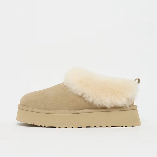 Damen Slipper mit weichem Fußbett - Beige